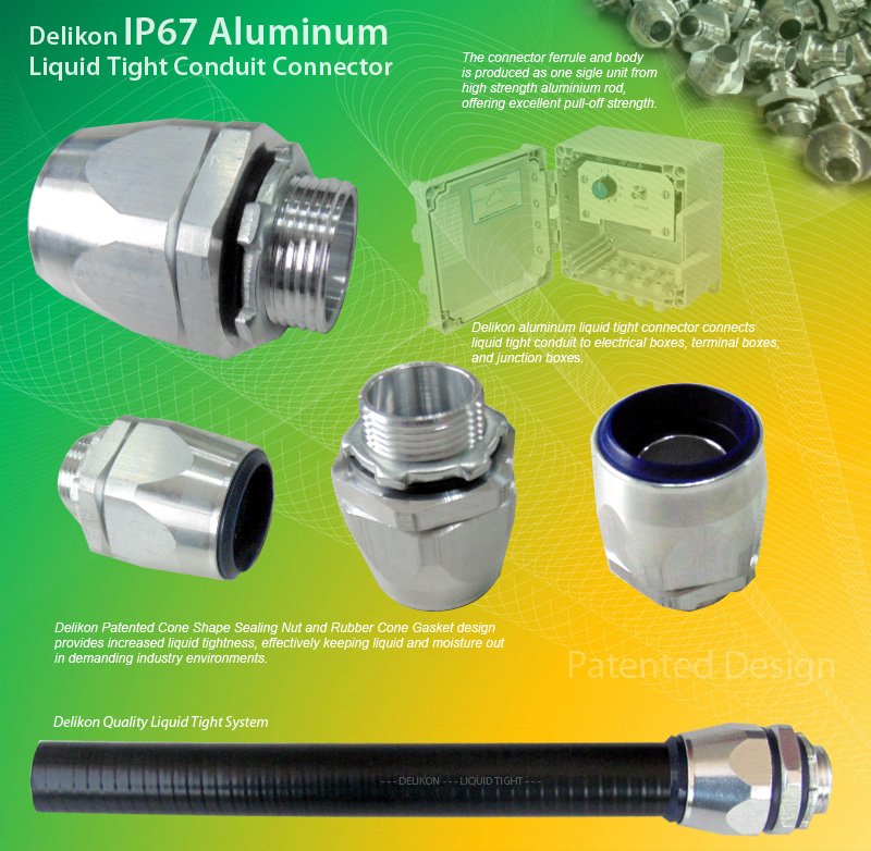[CN] Delikon Flexible Conduit and conduit aluminum connector swivel aluminum connector for Woodworking Machines sawmill Cable Management